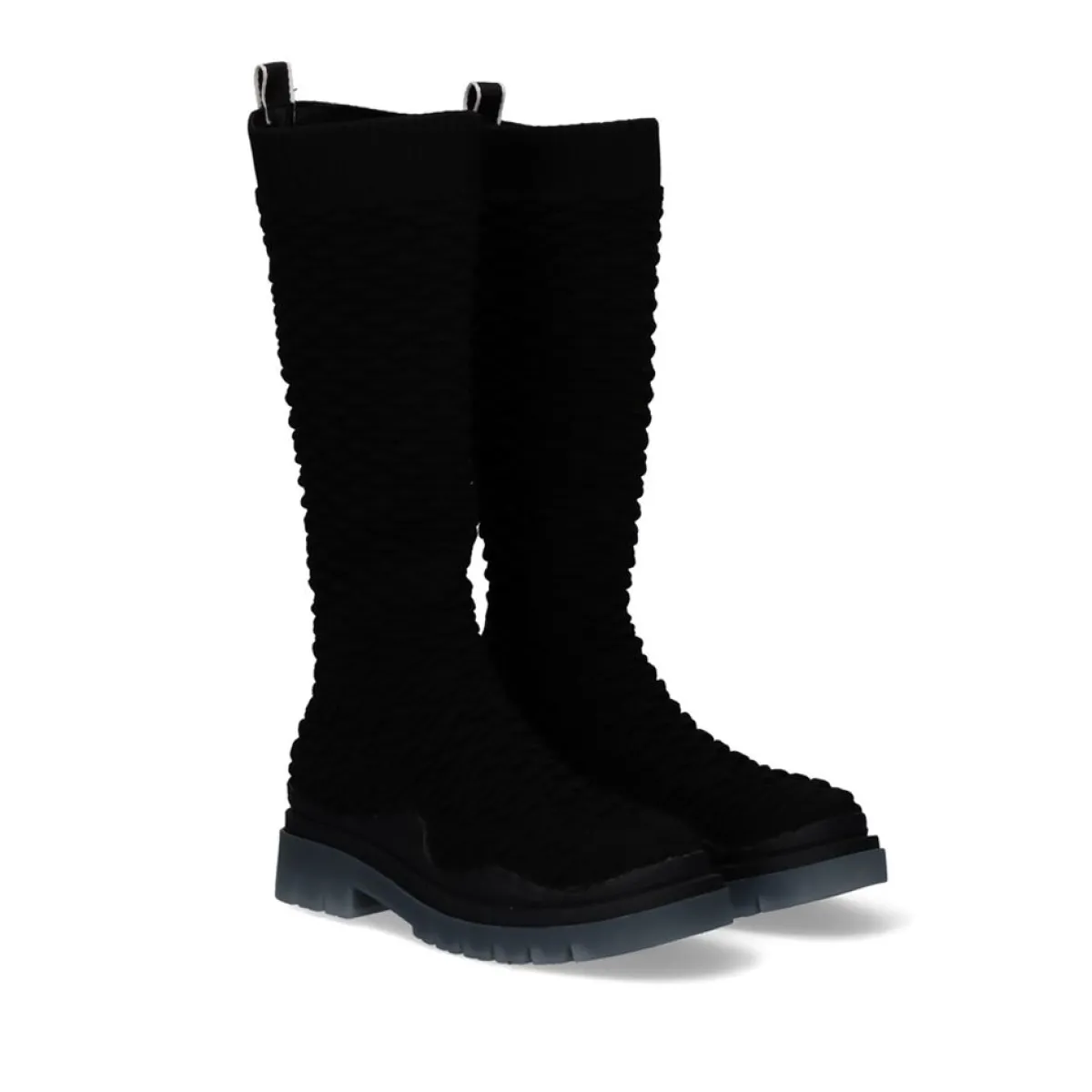 Botas>Exe Shoes Bota Alta B077-H505 Em Relevo Preto