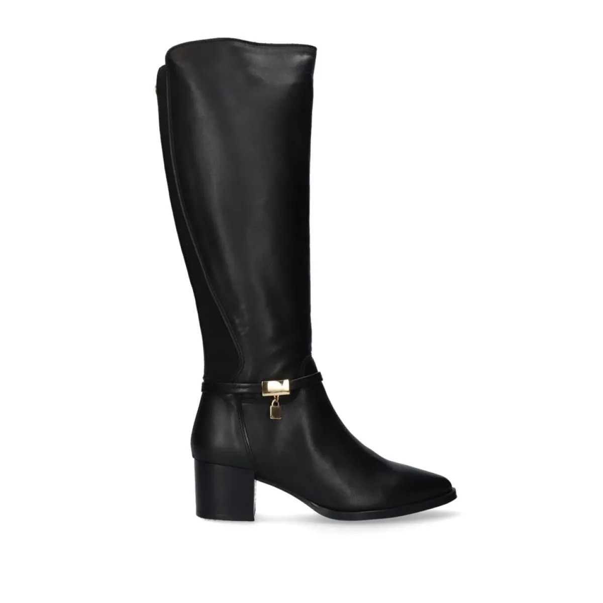 Botas>Exe Shoes Bota Alta De Couro 748Ha Preto