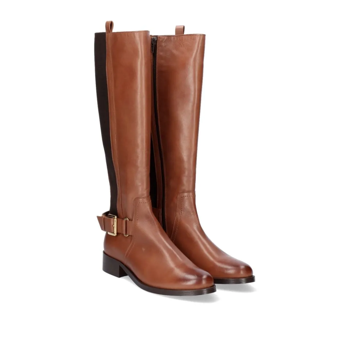 Botas>Exe Shoes Bota Alta De Couro 741Ka Brandy