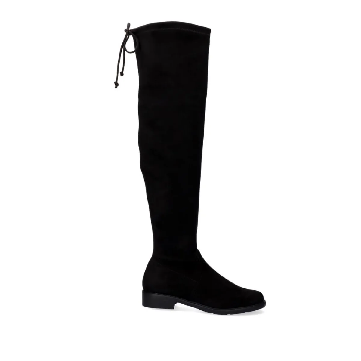 Botas>Exe Shoes Bota Alta Estilo Mosqueteiro Veronica-843 De Microfibra Em Black