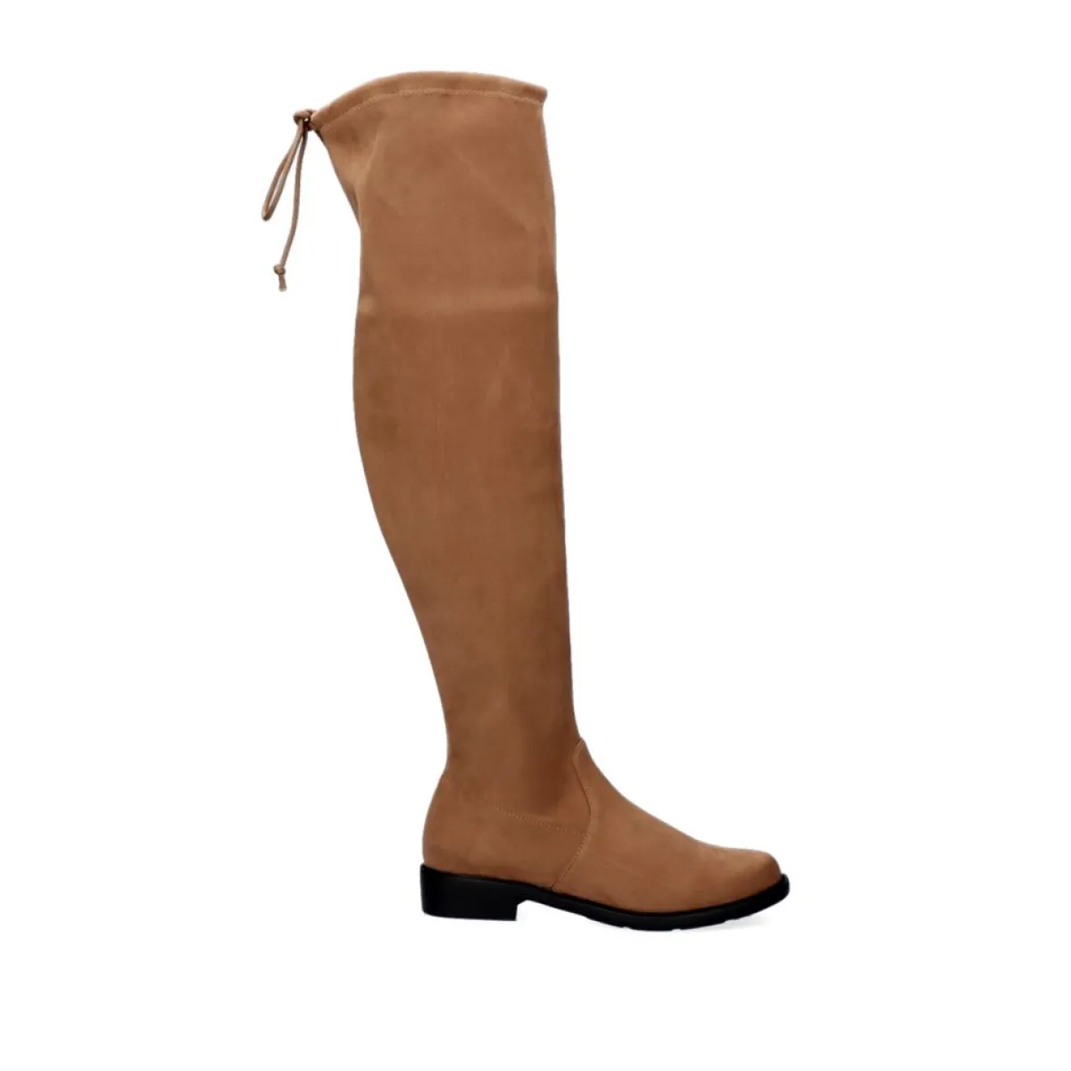 Botas>Exe Shoes Bota Alta Estilo Mosqueteiro Veronica-843 De Microfibra En Camel