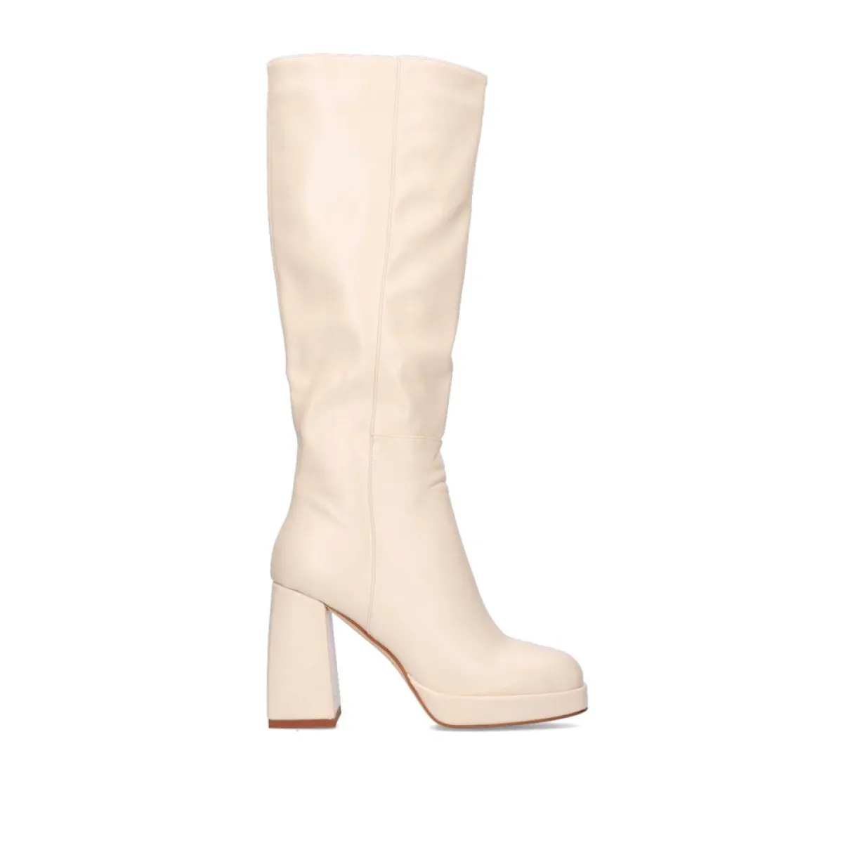 Botas>Exe Shoes Bota De Cana Alta Rigida W1966D-25 Na Cor Bege