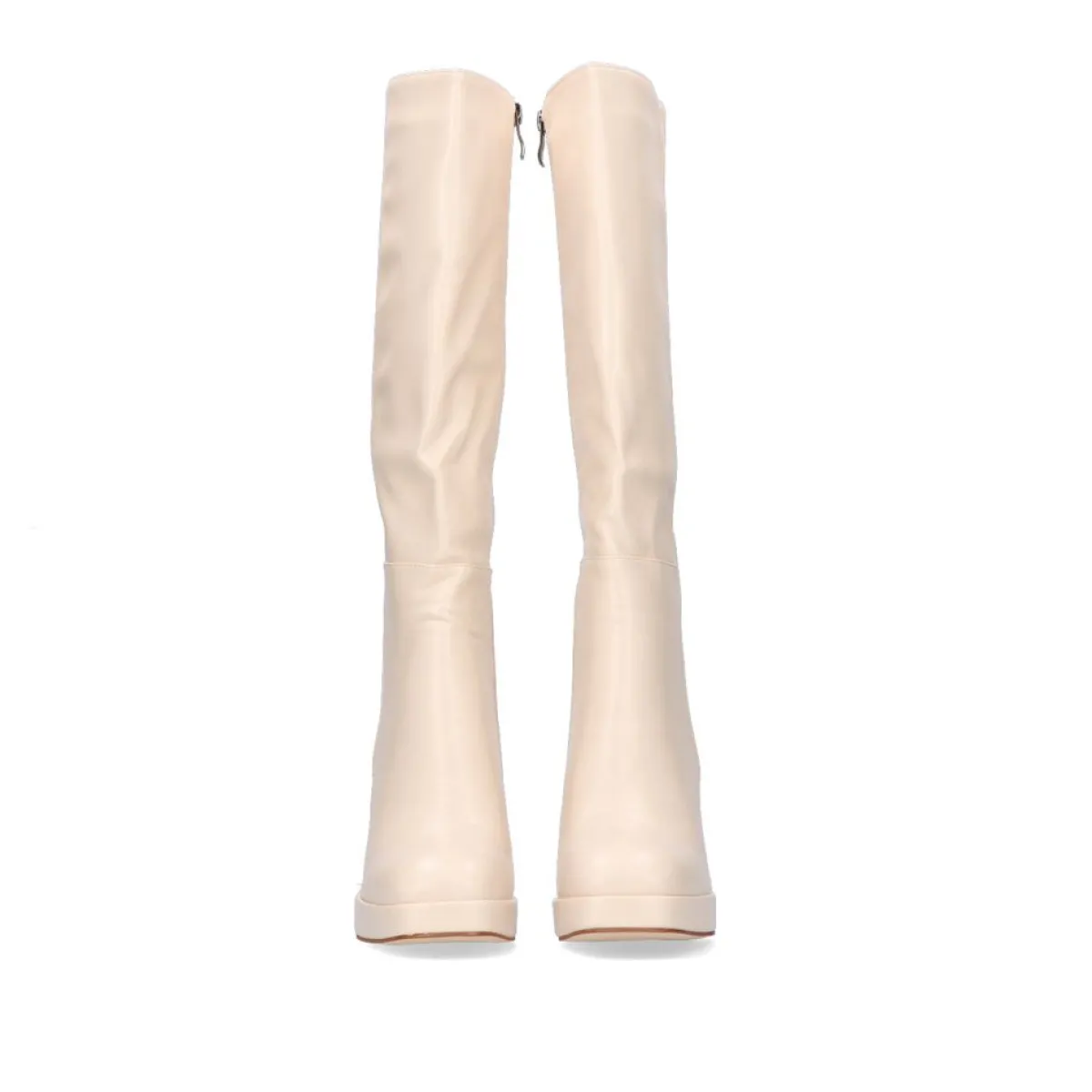 Botas>Exe Shoes Bota De Cana Alta Rigida W1966D-25 Na Cor Bege
