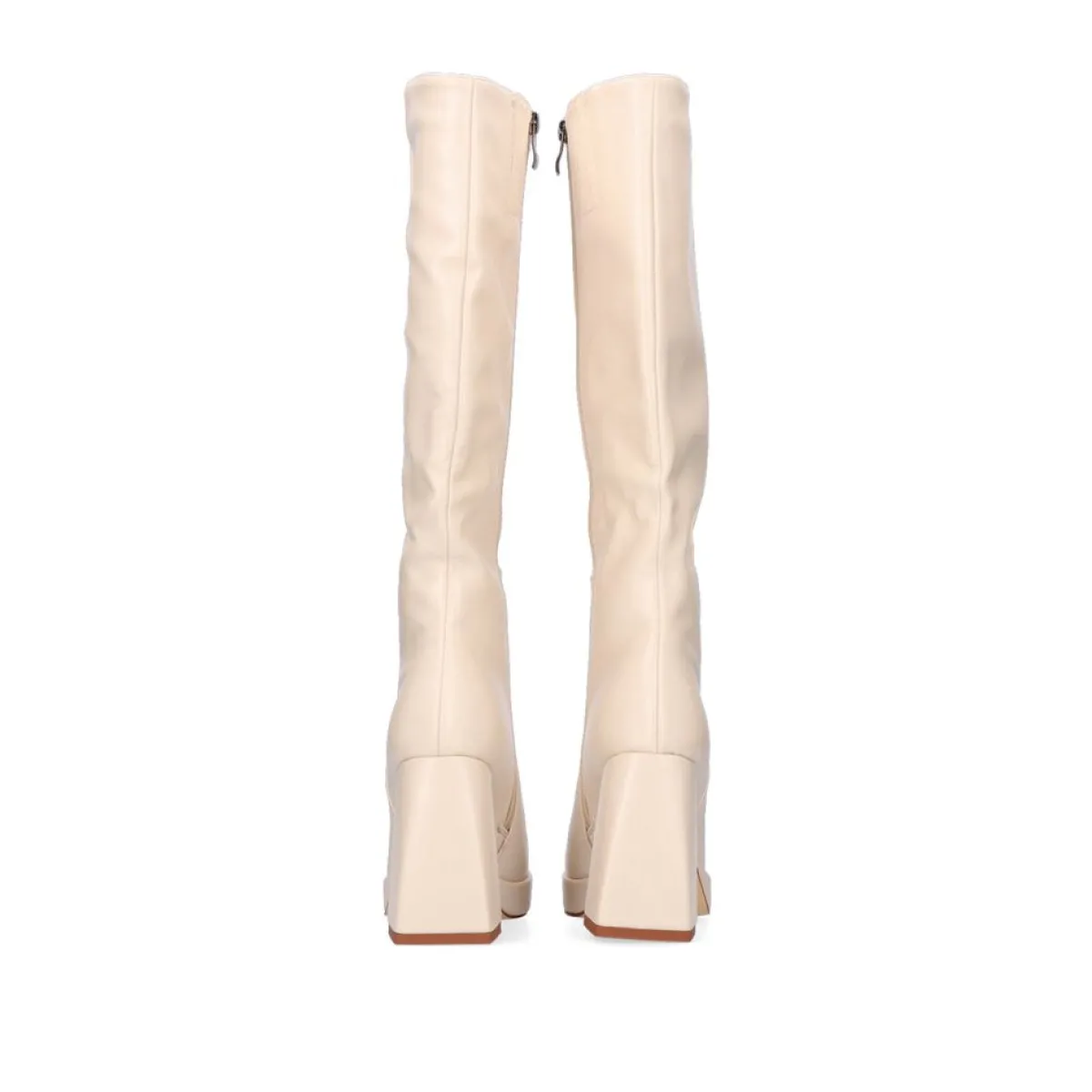 Botas>Exe Shoes Bota De Cana Alta Rigida W1966D-25 Na Cor Bege