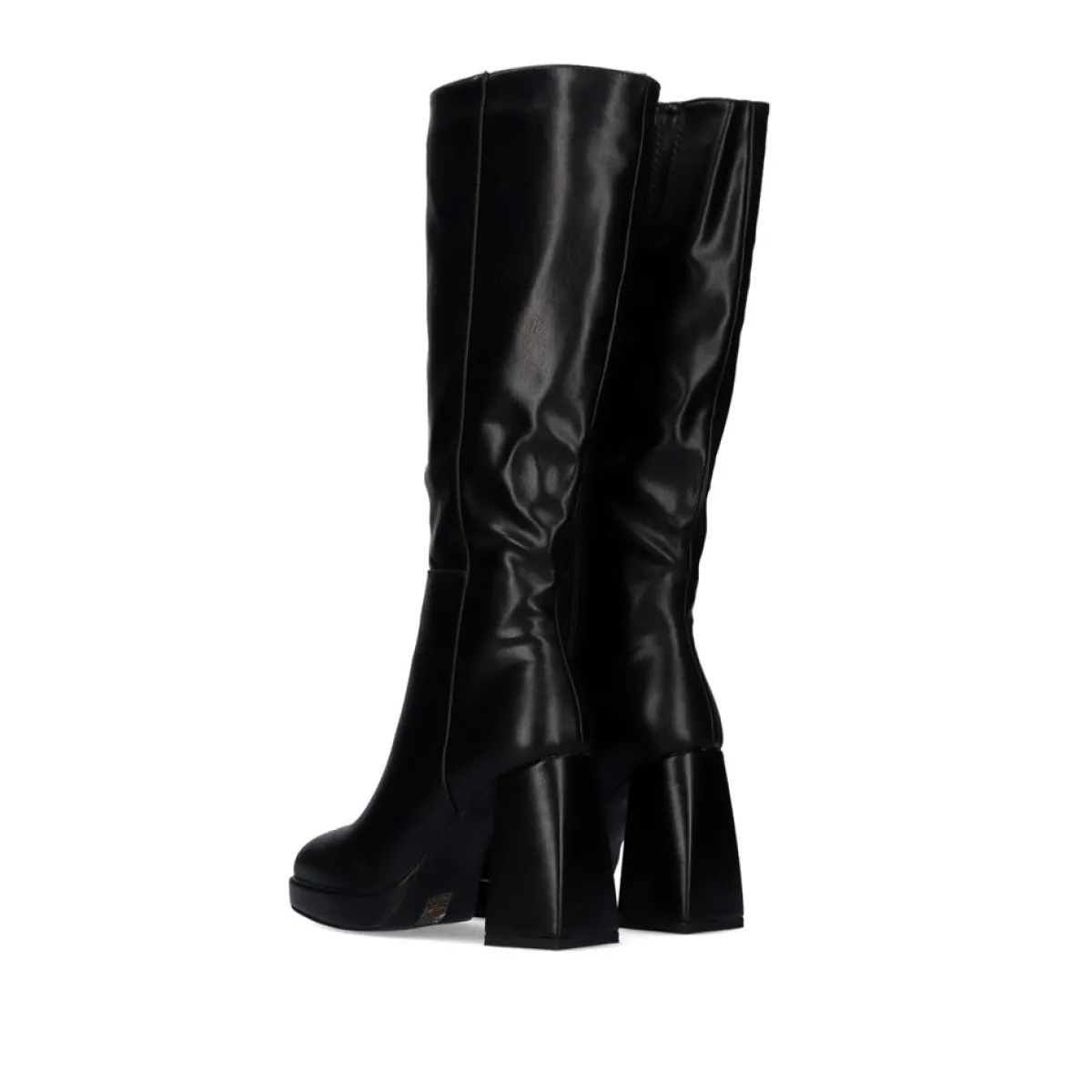 Botas>Exe Shoes Bota De Cana Alta Rigida W1966D-25 Na Cor Preta