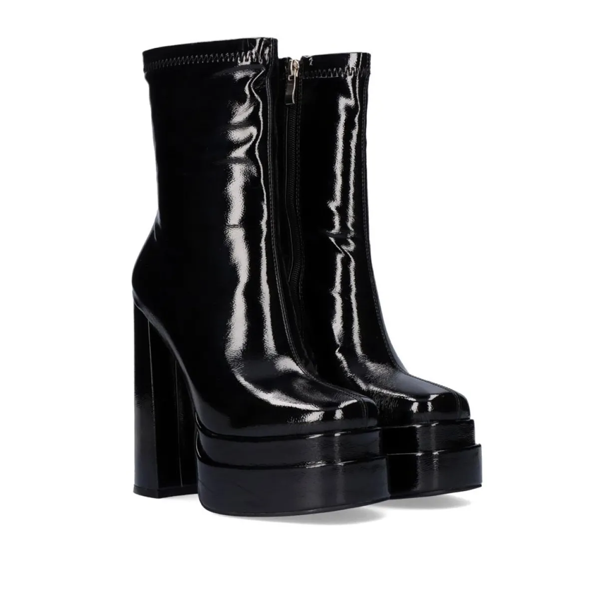 Botins>Exe Shoes Bota De Tornozelo Estilo Meia Preta Com Calcanhar T3826-M2738