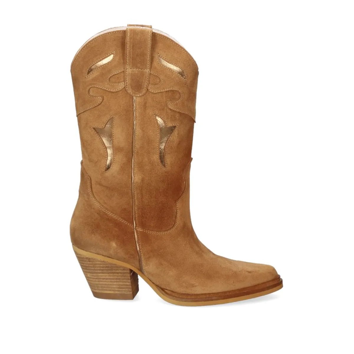 Botas>Exe Shoes Bota Exe Estilo Cowboy Free-9950 Camel Metalico