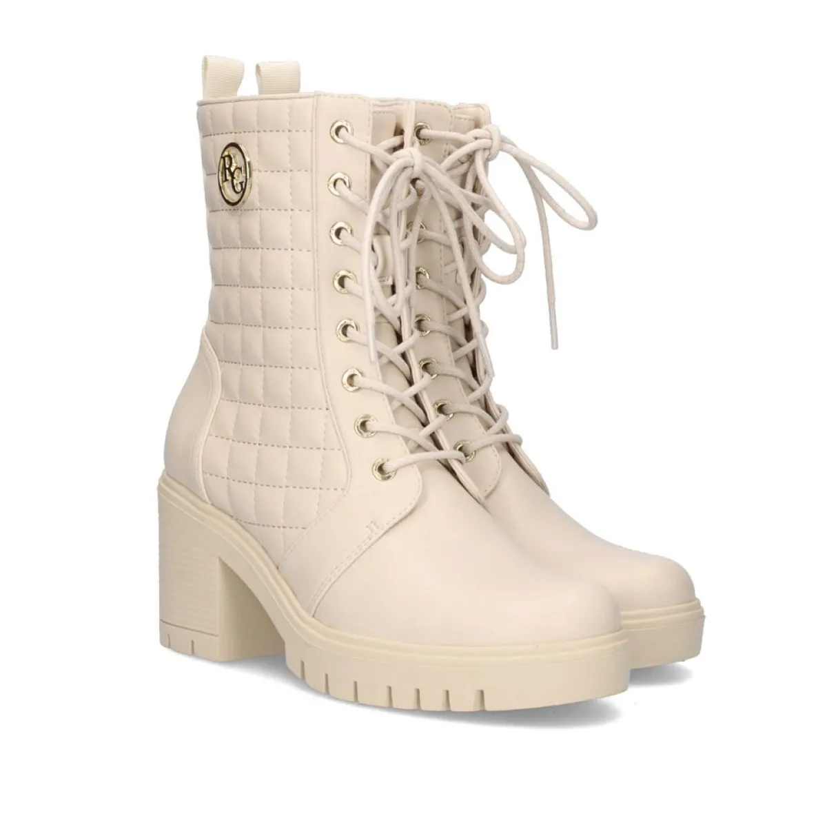 Botinhas>Exe Shoes Botas Estilo Militar Com Salto Rita-635 No Ice