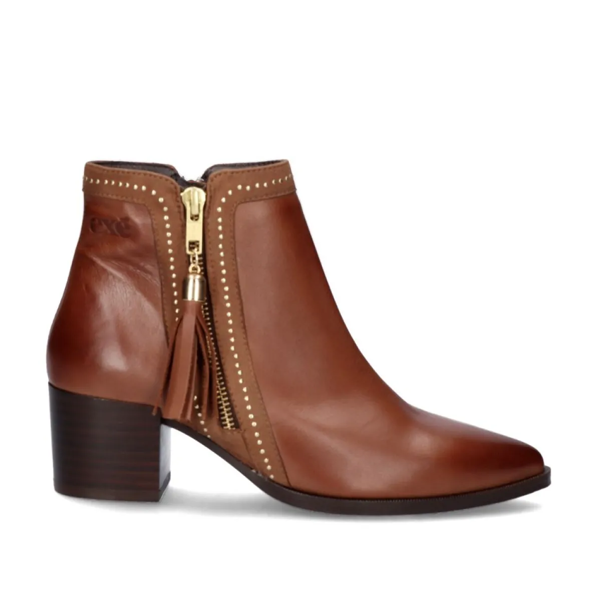 Botinhas>Exe Shoes Botina Com Salto 380K Brandy