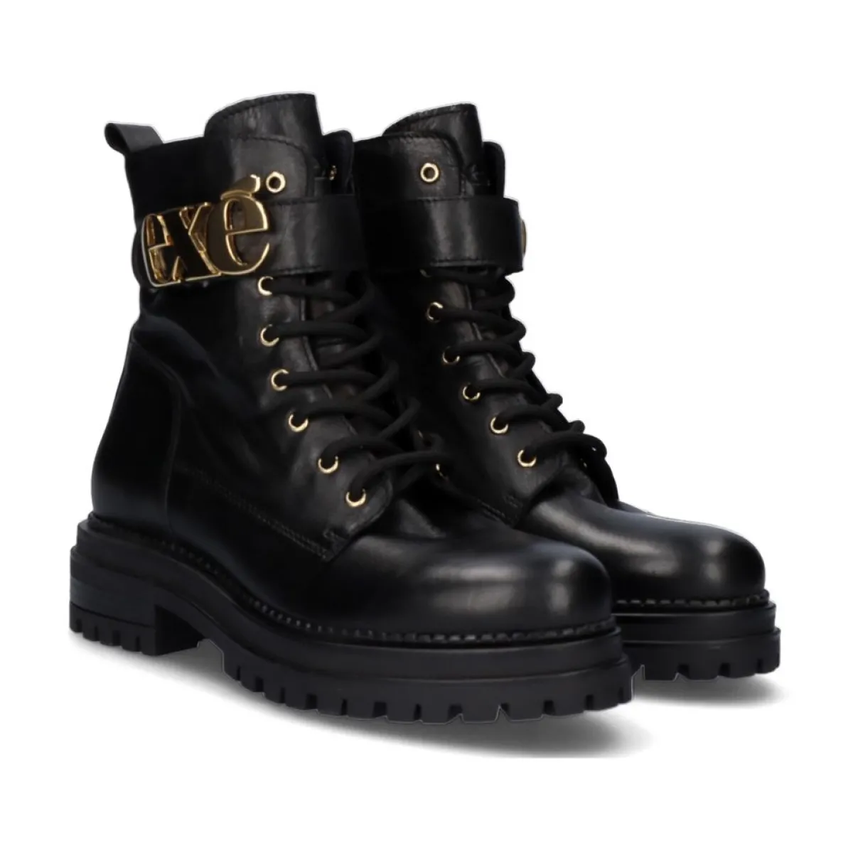 Botinhas>Exe Shoes Espolio Estilo Militar 723Kb Preto