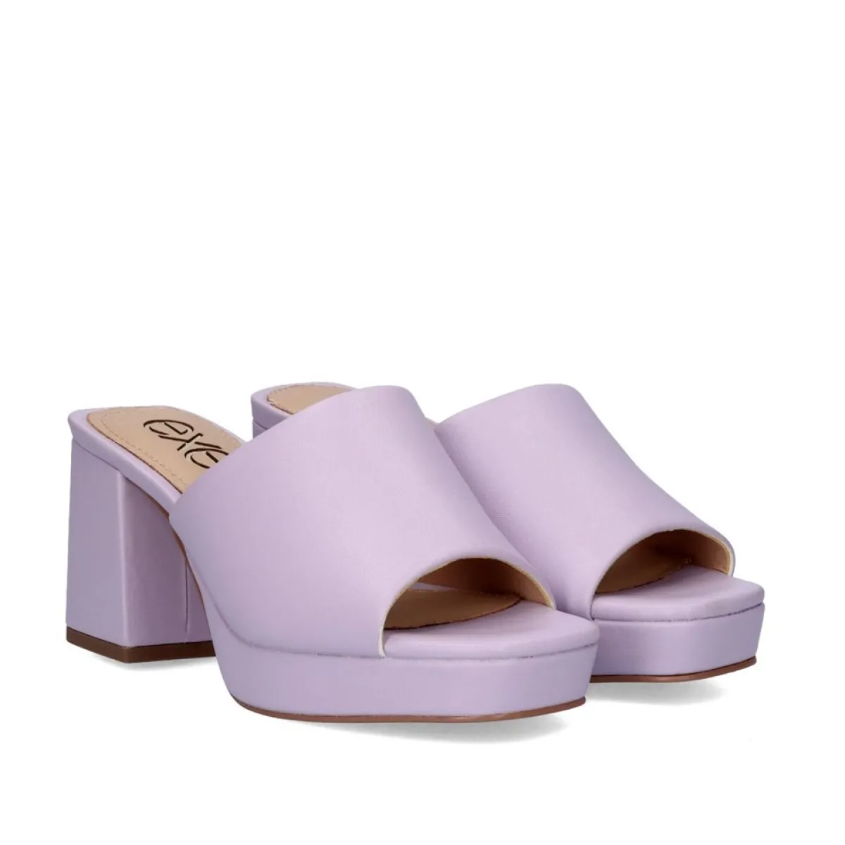 Sandálias De Salto>Exe Shoes Lina-502 Sandálias Tipo Tamanho Lilas Com Salto Alto