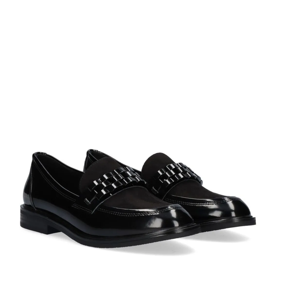 Flat Shoes>Exe Shoes Mocassim Exe Violet-419 Preto