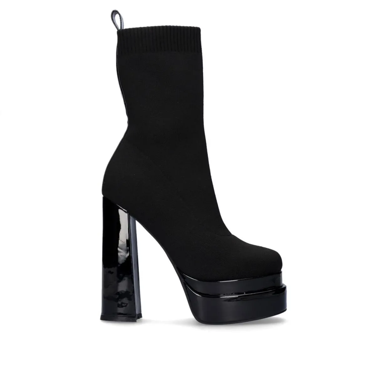 Botinhas>Exe Shoes Salto Esatilo Meia Com Plataforma Dupla T3729-L1561 Em Preto