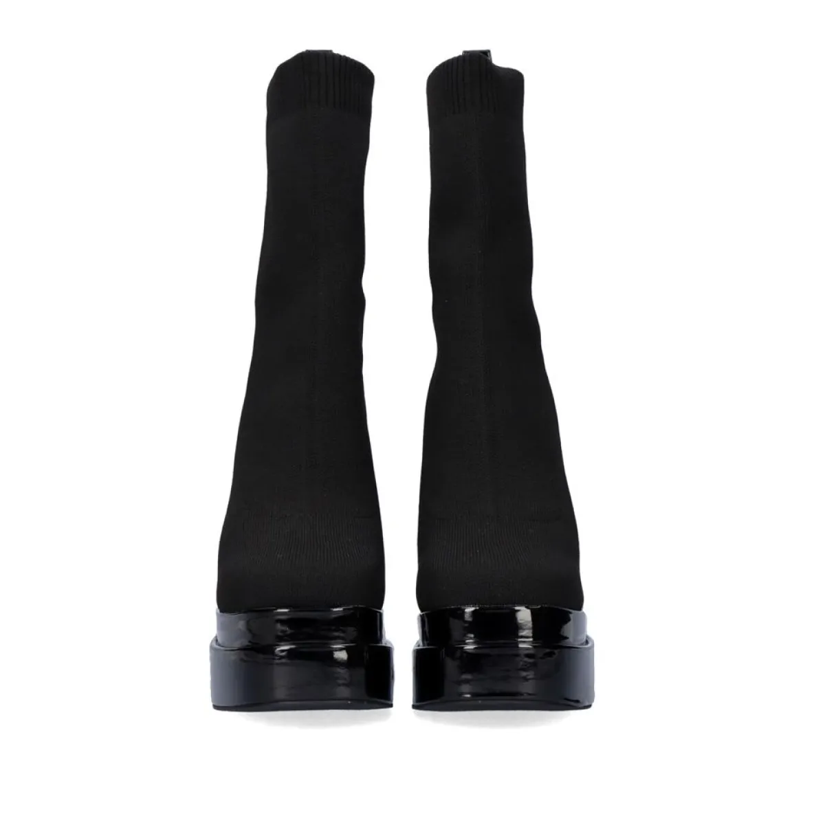 Botinhas>Exe Shoes Salto Esatilo Meia Com Plataforma Dupla T3729-L1561 Em Preto