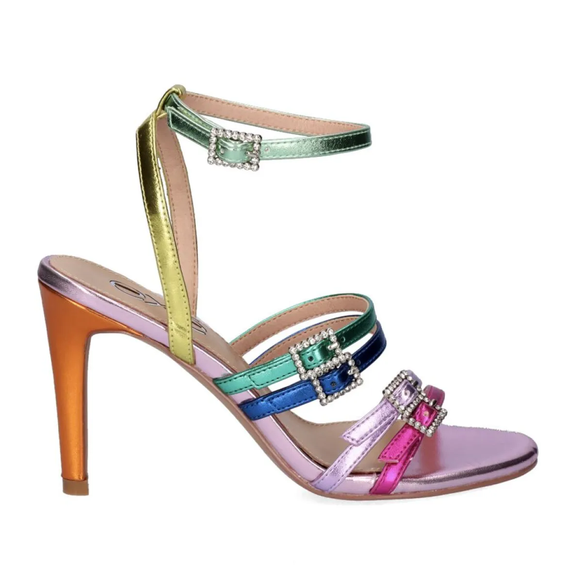 Sandálias De Salto>Exe Shoes Sandalia De Salto Alto Rebeca-313 Multicolor