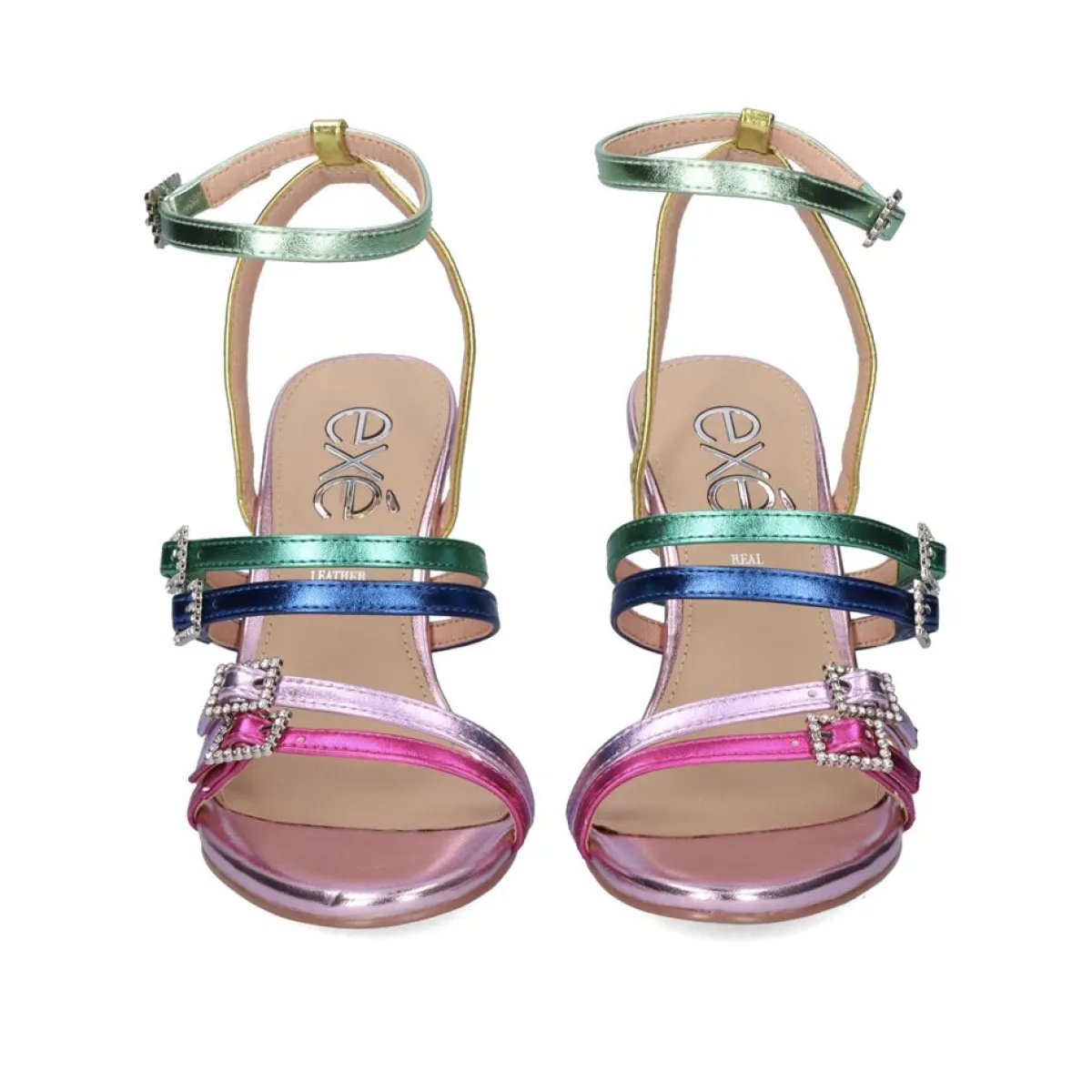 Sandálias De Salto>Exe Shoes Sandalia De Salto Alto Rebeca-313 Multicolor