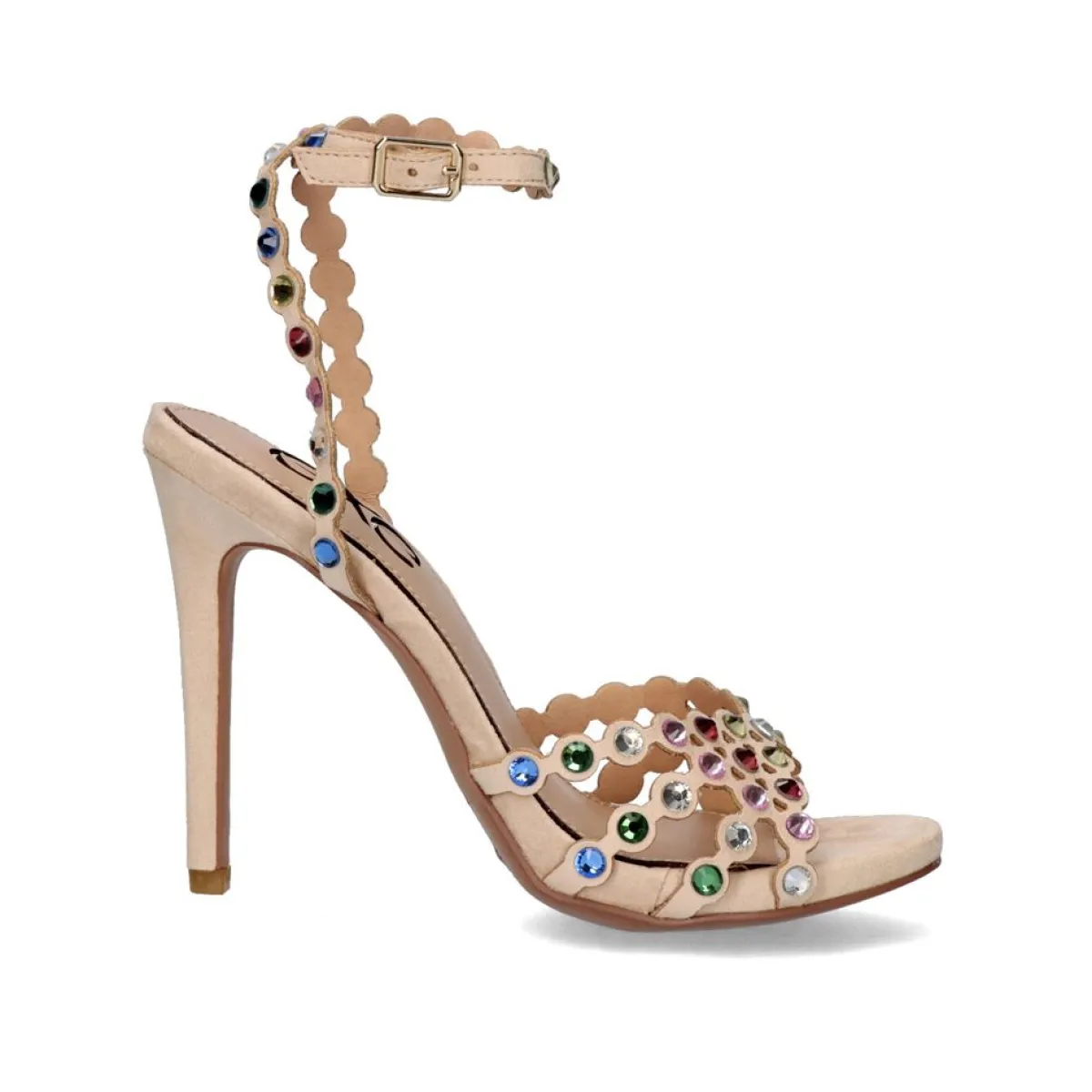 Sandálias De Salto>Exe Shoes Sandalia De Salto Com Pulseira Multicolor Silvia-623