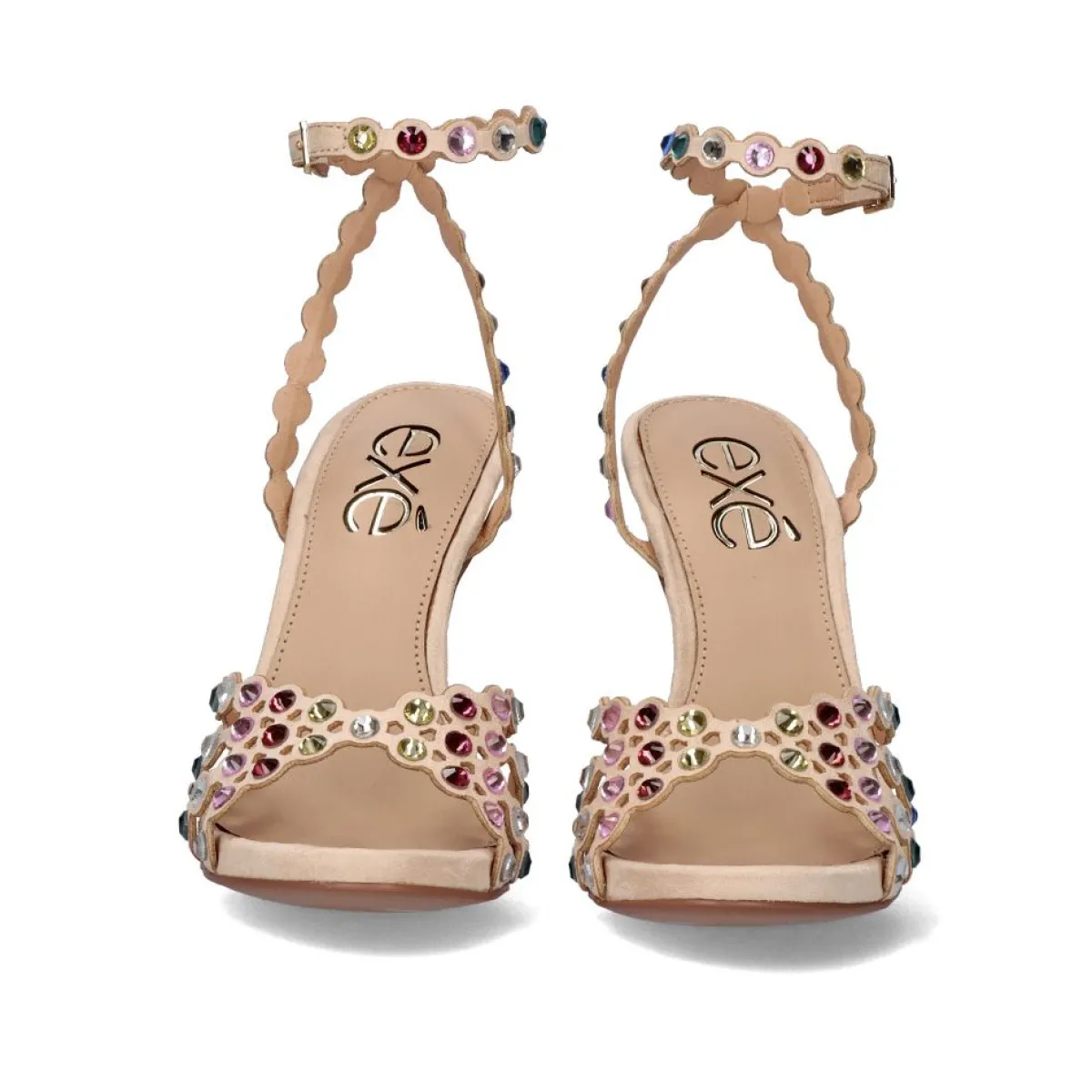 Sandálias De Salto>Exe Shoes Sandalia De Salto Com Pulseira Multicolor Silvia-623