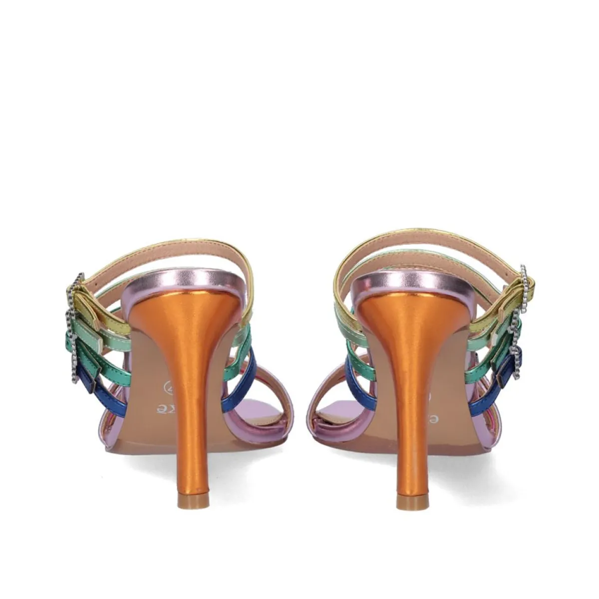 Sandálias>Exe Shoes Sandalia De Salto Exe Victoria -343 Metalic Multicolor