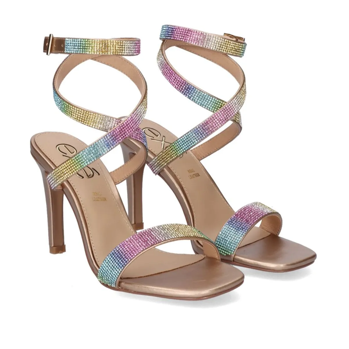 Sandálias De Salto>Exe Shoes Sandalia De Salto Exe Victoria-561 Multicolor
