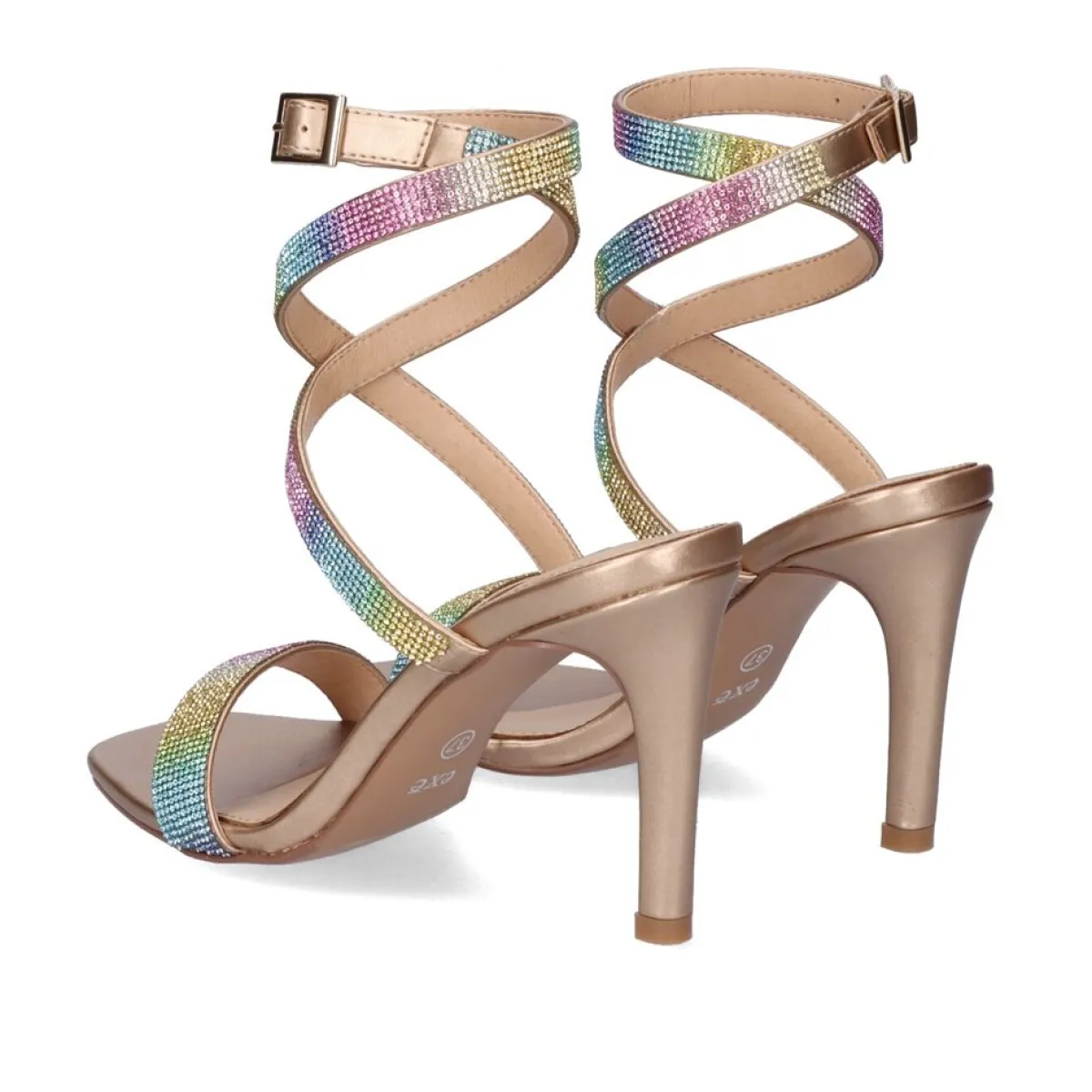 Sandálias De Salto>Exe Shoes Sandalia De Salto Exe Victoria-561 Multicolor