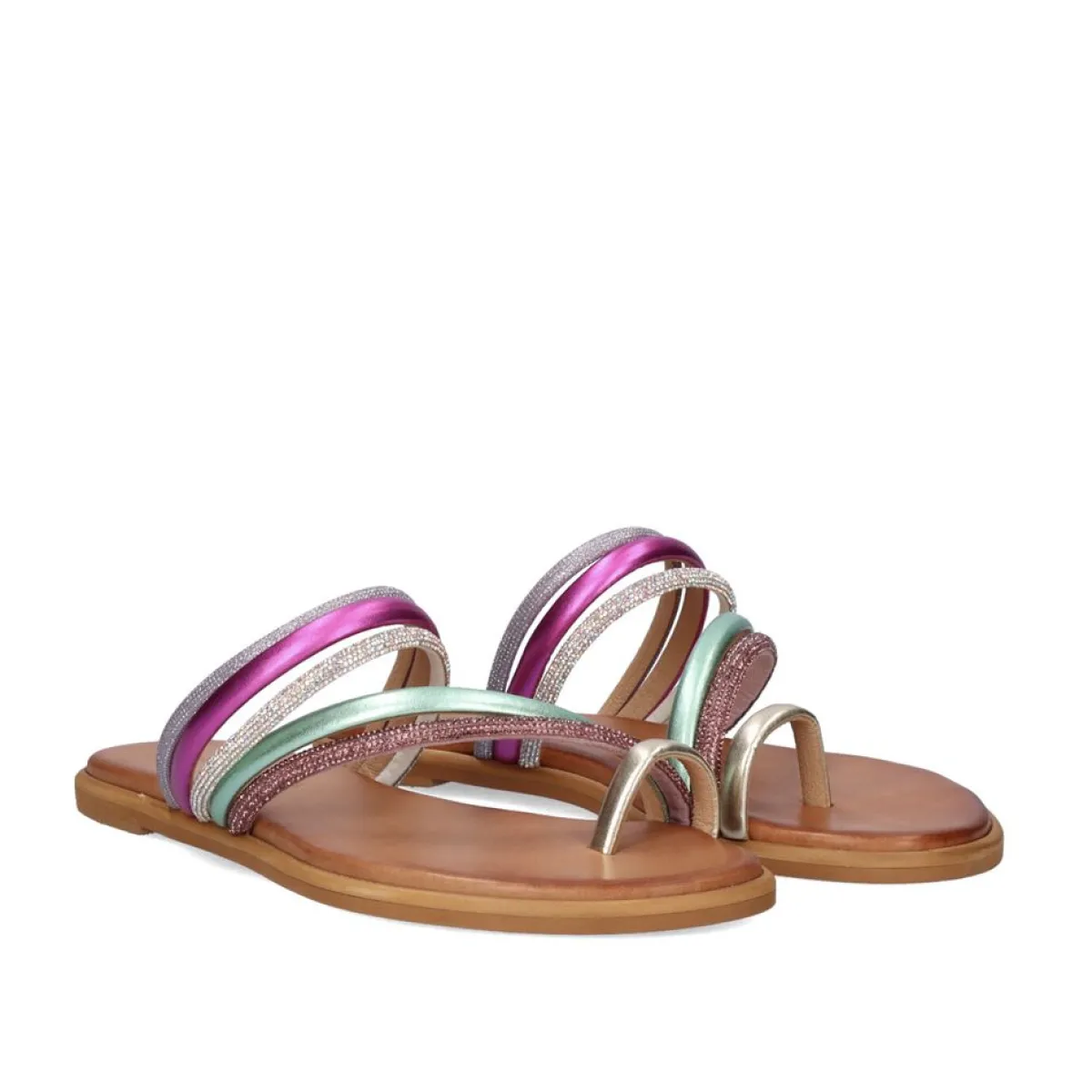 Sandálias Planas>Exe Shoes Sandalia Plana 618 Loris Multicolorido