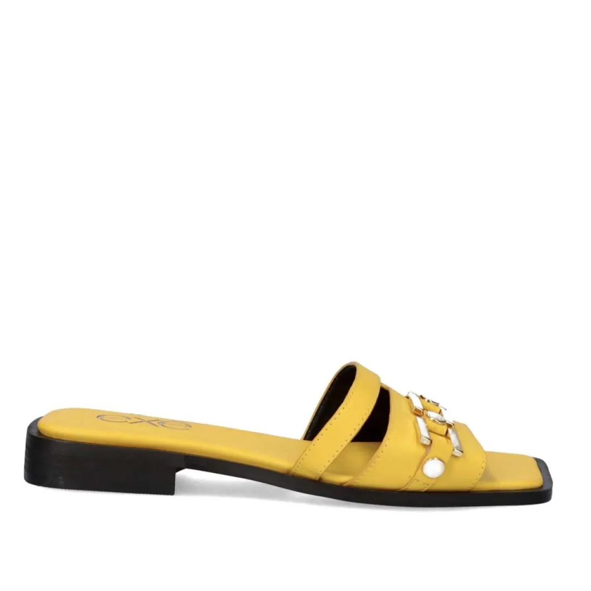 Sandálias Planas>Exe Shoes Sandalia Plana Annie-220 Amarelo