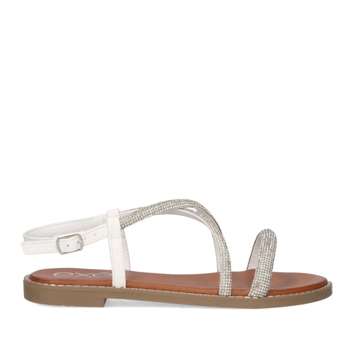 Sandálias Planas>Exe Shoes Sandalia Plana Exe P3375-77 Branco