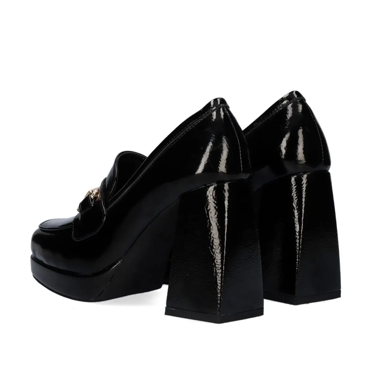 Calçados De Salao>Exe Shoes Sapato De Salto Alto Estilo Mocassim W2083-R3136 Cor Estilo Charol Black