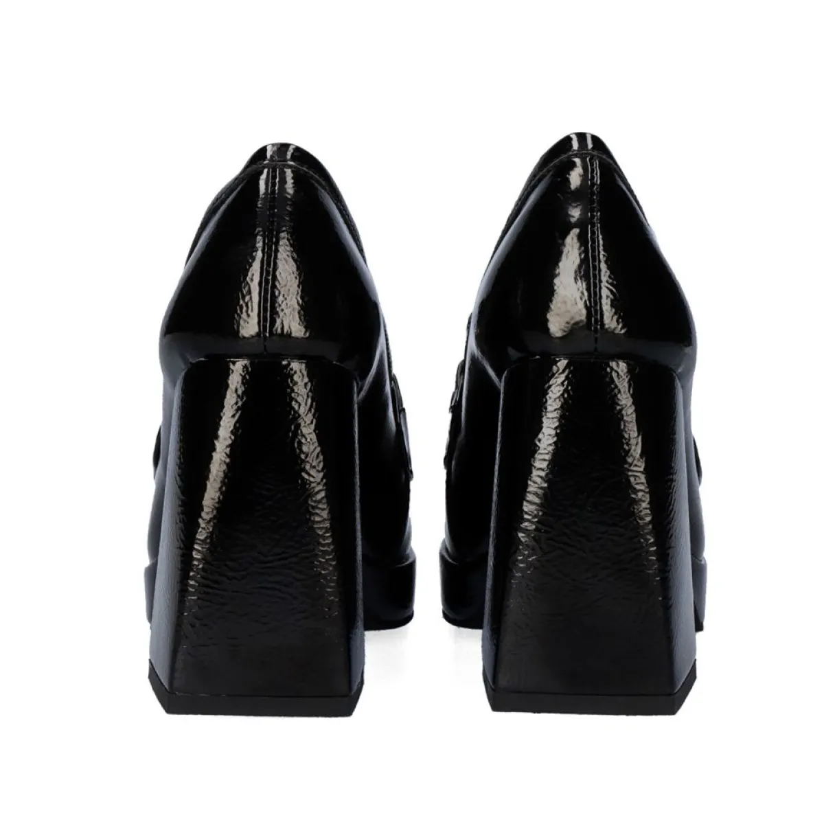 Calçados De Salao>Exe Shoes Sapato De Salto Alto Estilo Mocassim W2083-R3136 Cor Estilo Charol Black