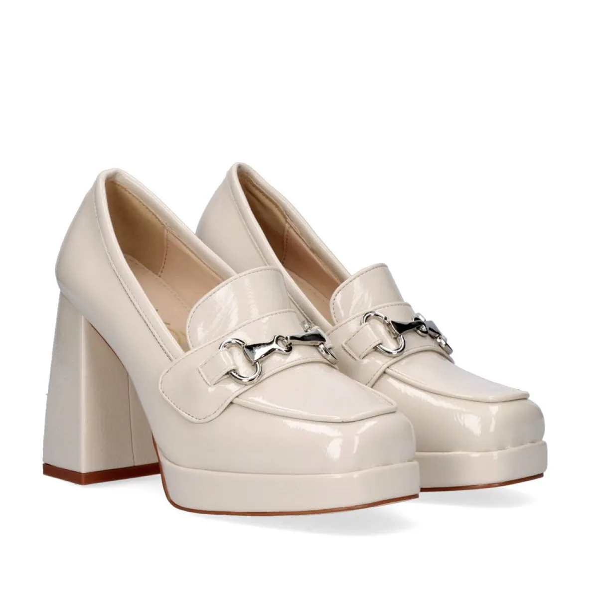 Calçados De Salao>Exe Shoes Sapato De Salto Alto Estilo Mocassim W2083-R3136 Cor Ice