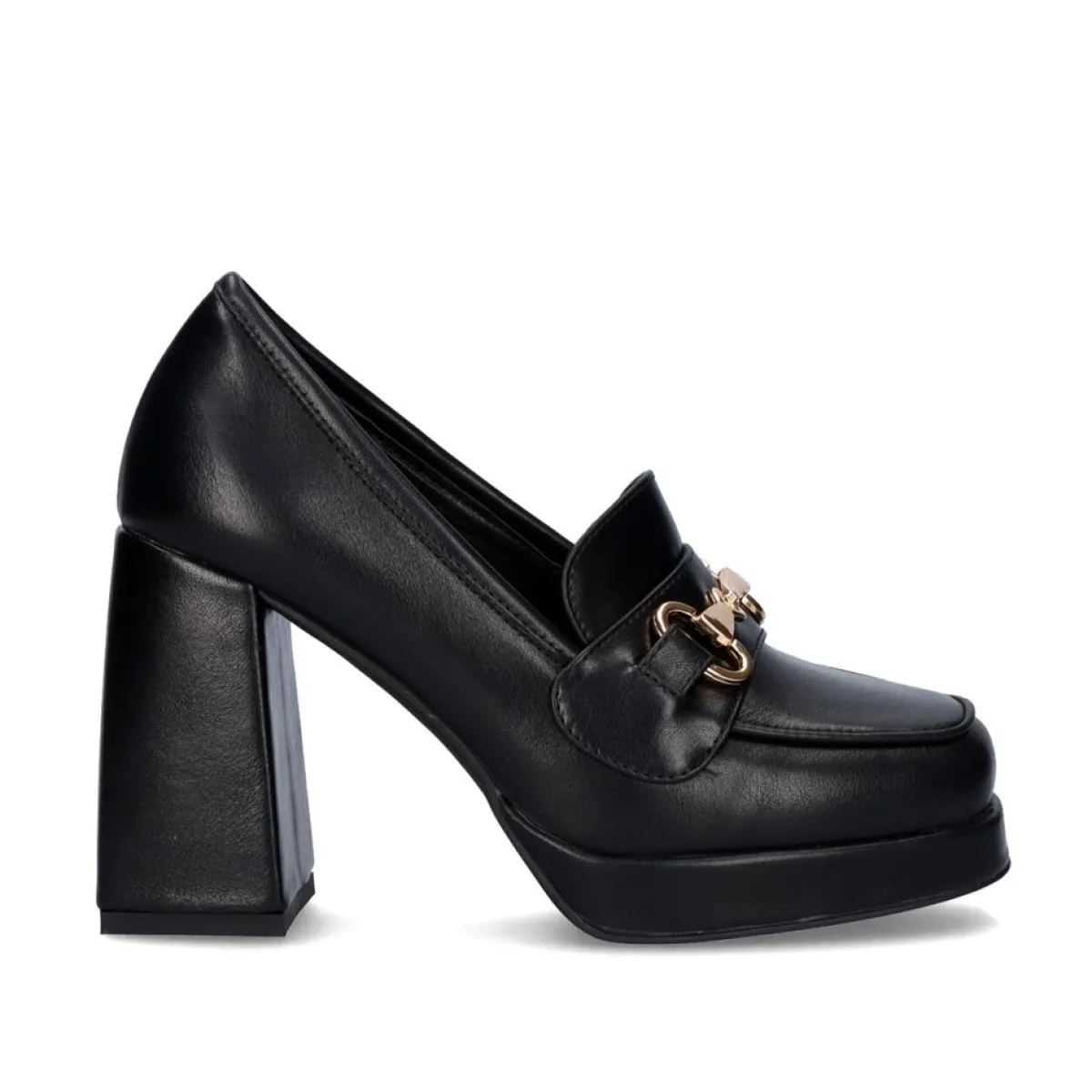 Calçados De Salao>Exe Shoes Sapato De Salto Alto Estilo Mocassim W2083-R3136 Cor Preta