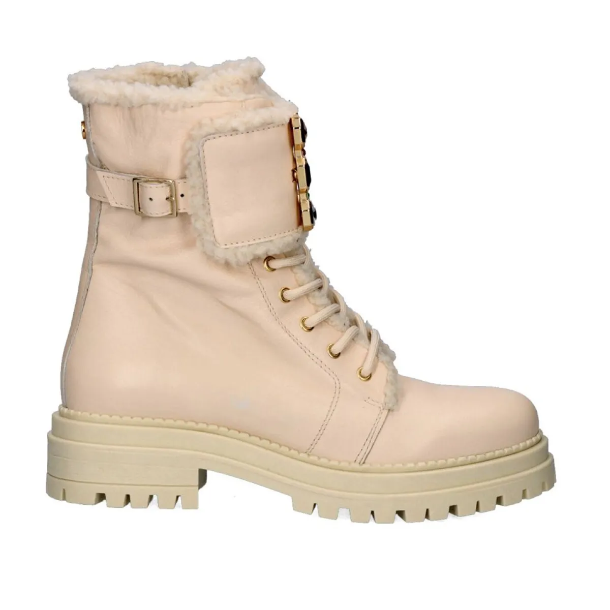 Botinhas>Exe Shoes Saqueador Estilo Militar 123R Em Branco-Ice