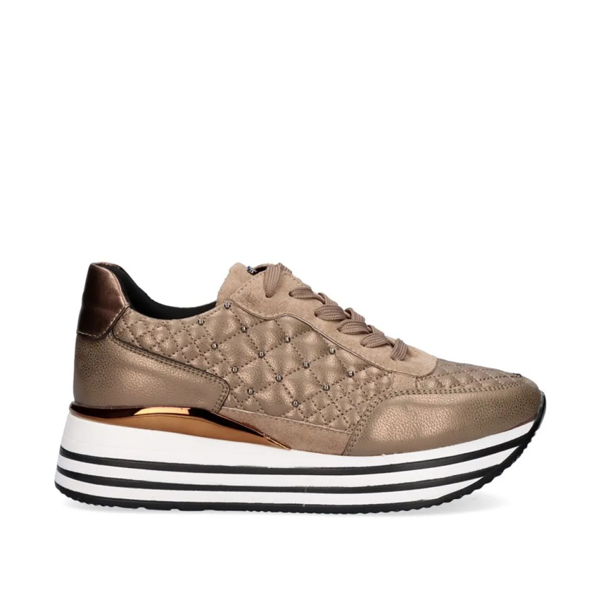 Sneakers Mujer>Exe Shoes Sneaker Plataforma Ex42 Em Camel