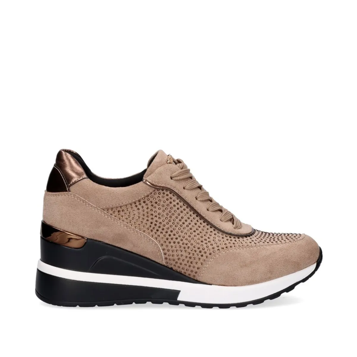 Sneakers Mujer>Exe Shoes Sneaker Plataforma Ex25 Em Camel