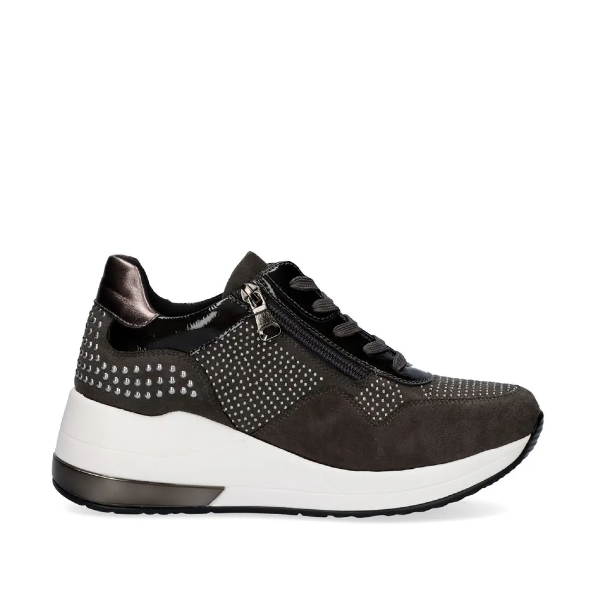 Sneakers Mujer>Exe Shoes Sneaker Plataforma Ex34 Em Cinza