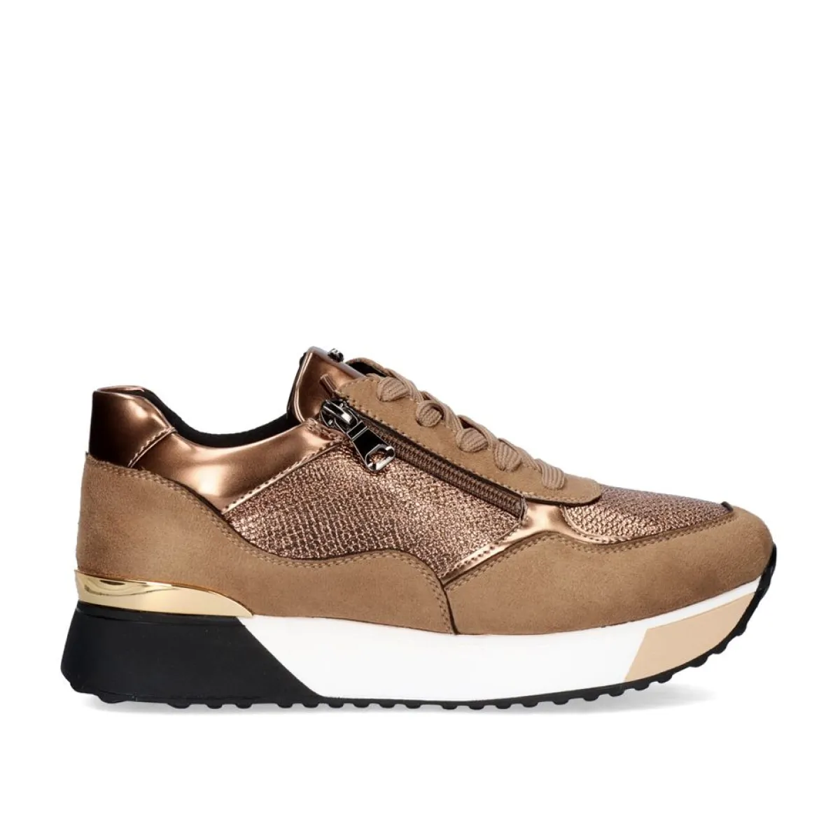 Sneakers Mujer>Exe Shoes Sneaker Plataforma Ex39 Em Khaki