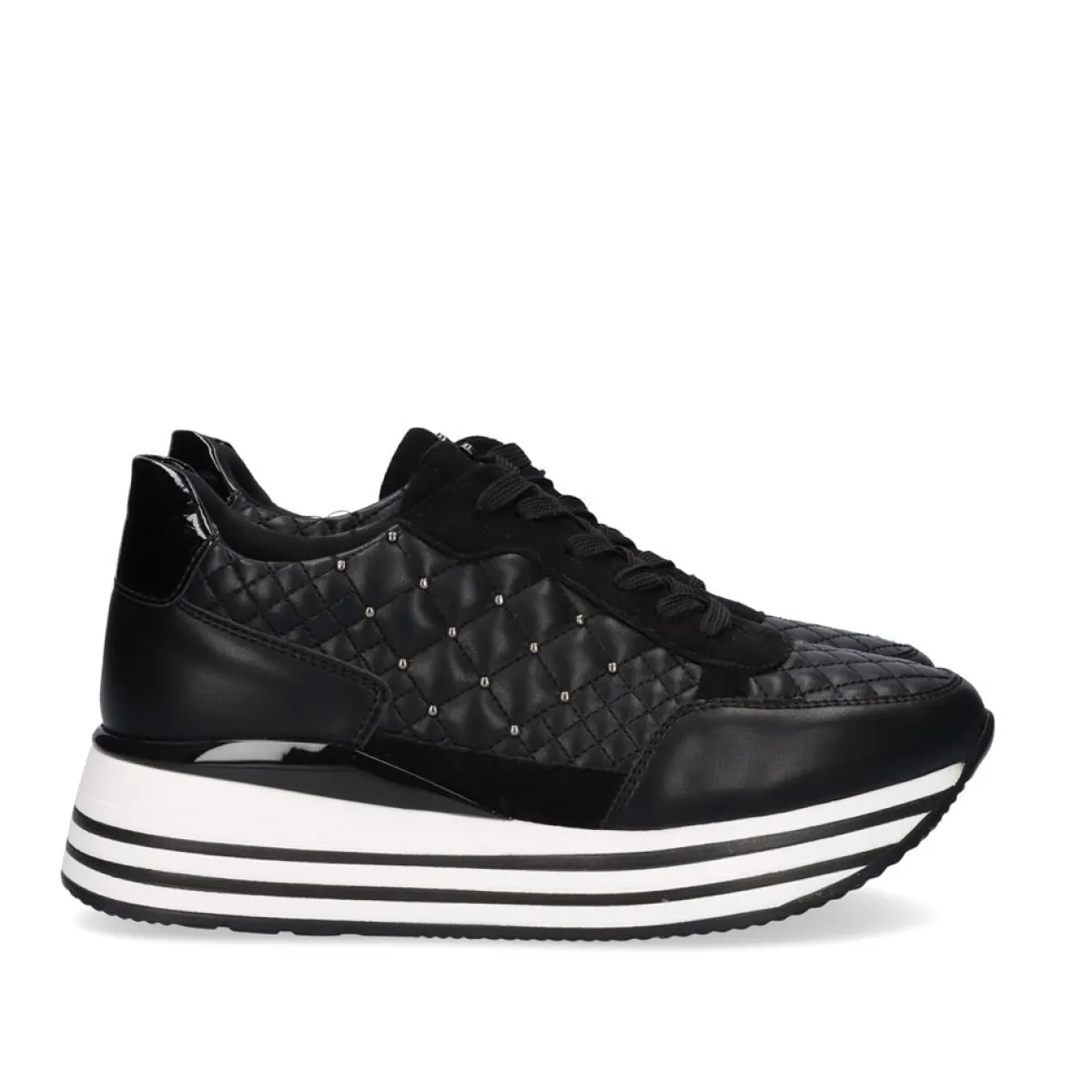 Sneakers Mujer>Exe Shoes Sneaker Plataforma Ex42 Em Preto