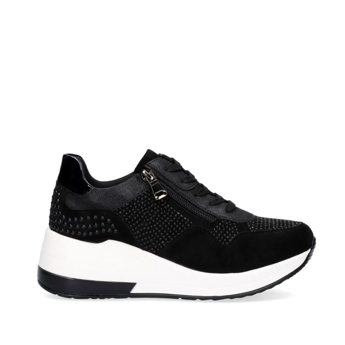 Sneakers Mujer>Exe Shoes Sneaker Plataforma Ex34 Em Preto