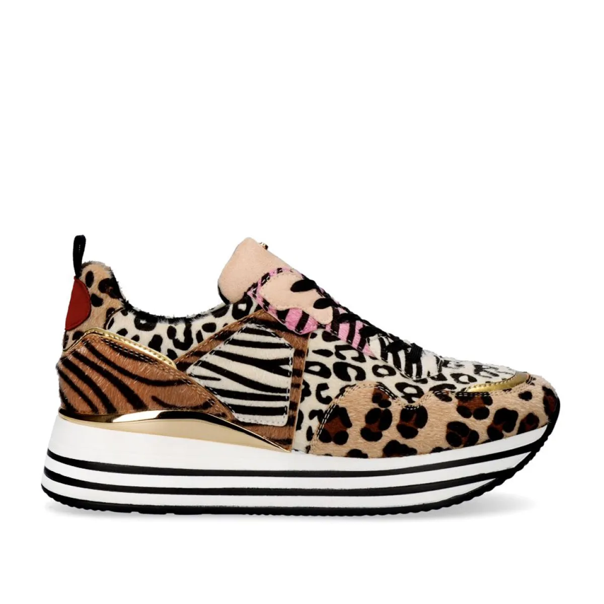 Sneakers Mujer>Exe Shoes Sneaker Plataforma Rg2210 Leopard