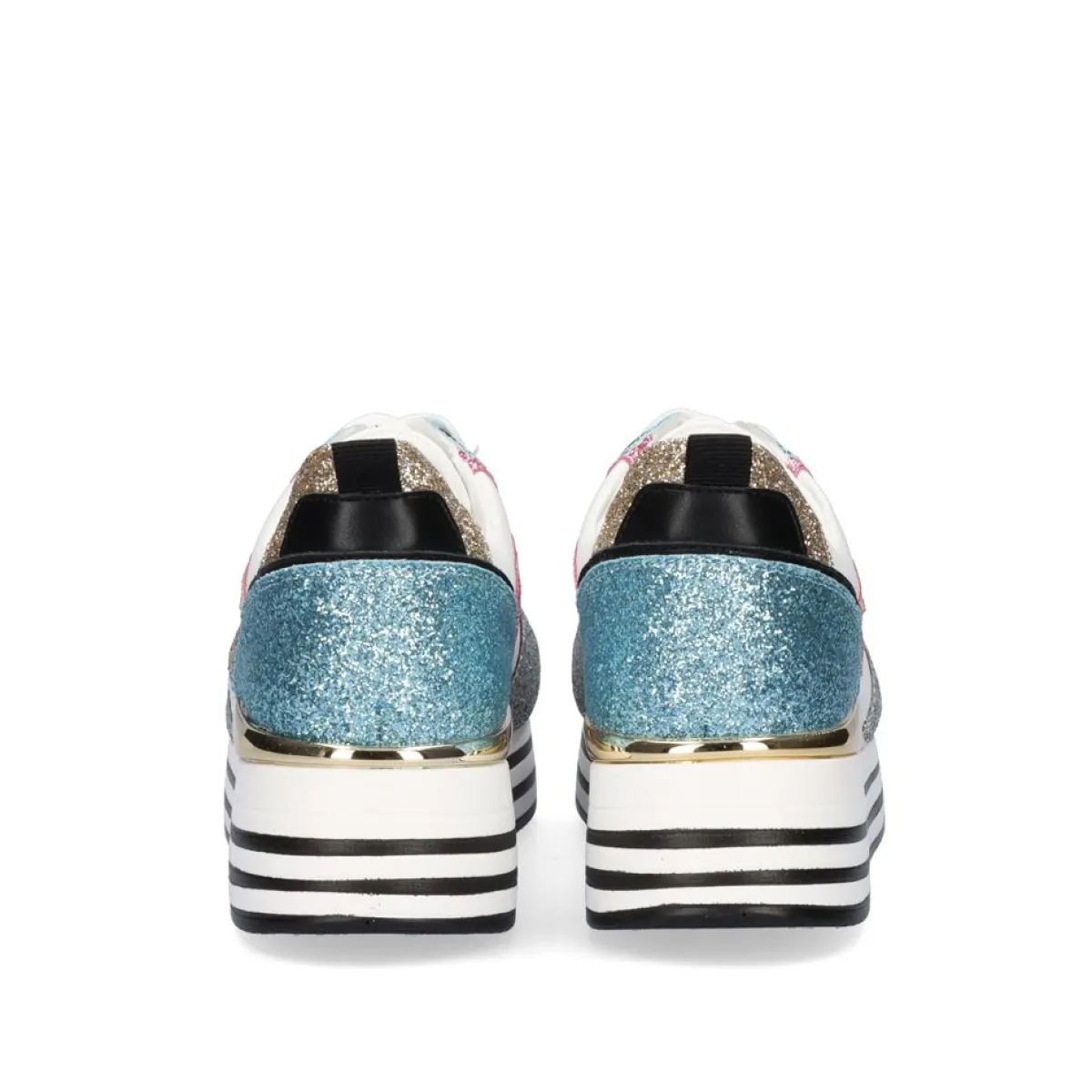 Sneakers Mujer>Exe Shoes Tenis Glitter Plataforma 74-31Ex20 Multicolorido