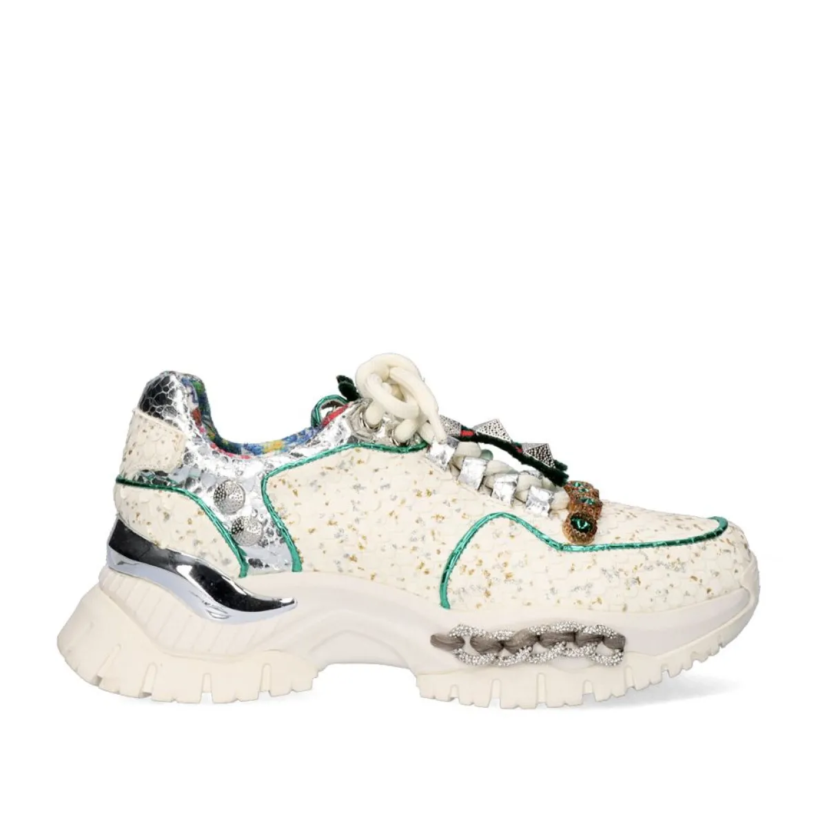 Sneakers Mujer>Exe Shoes Tenis Plataforma C168-2 Offwhite