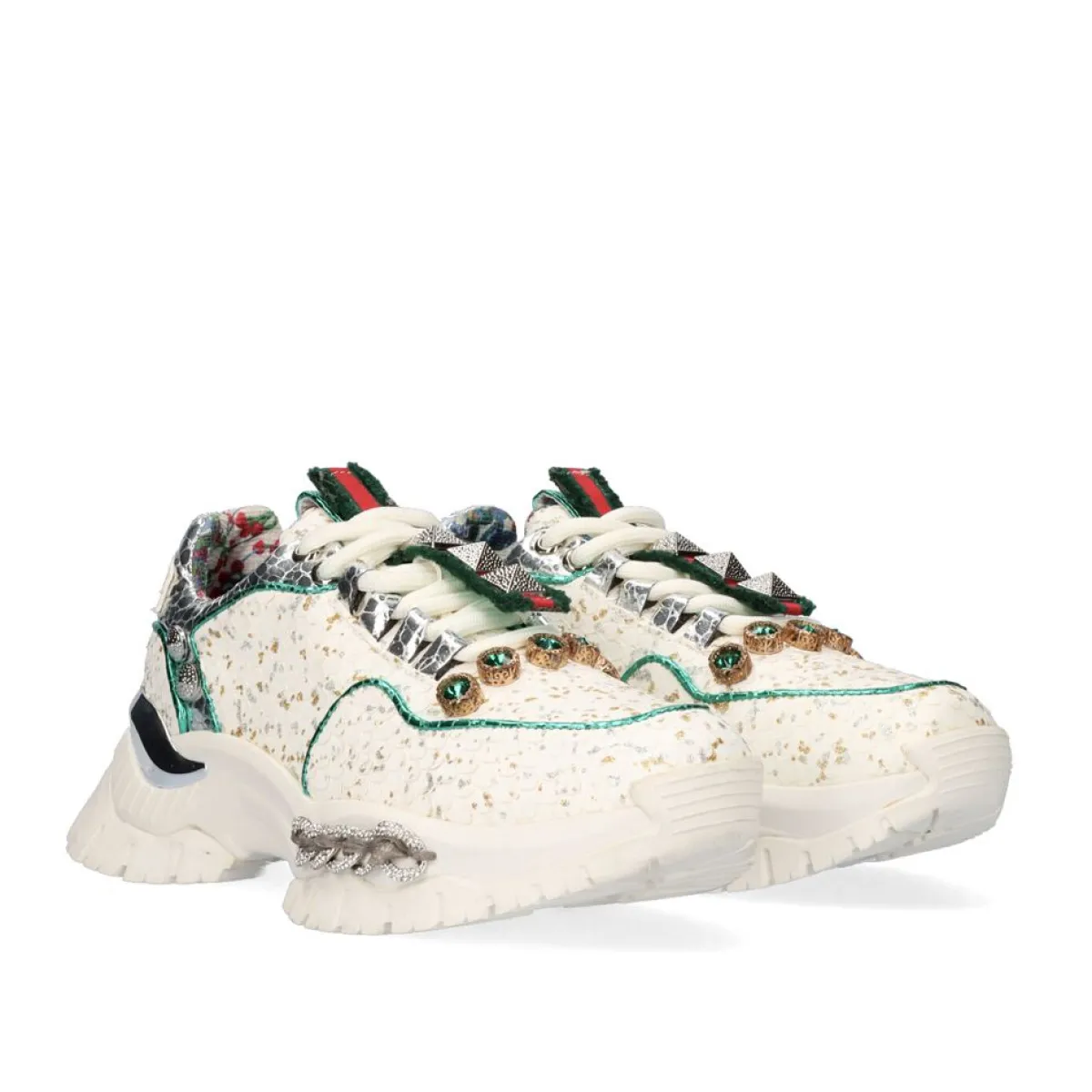 Sneakers Mujer>Exe Shoes Tenis Plataforma C168-2 Offwhite