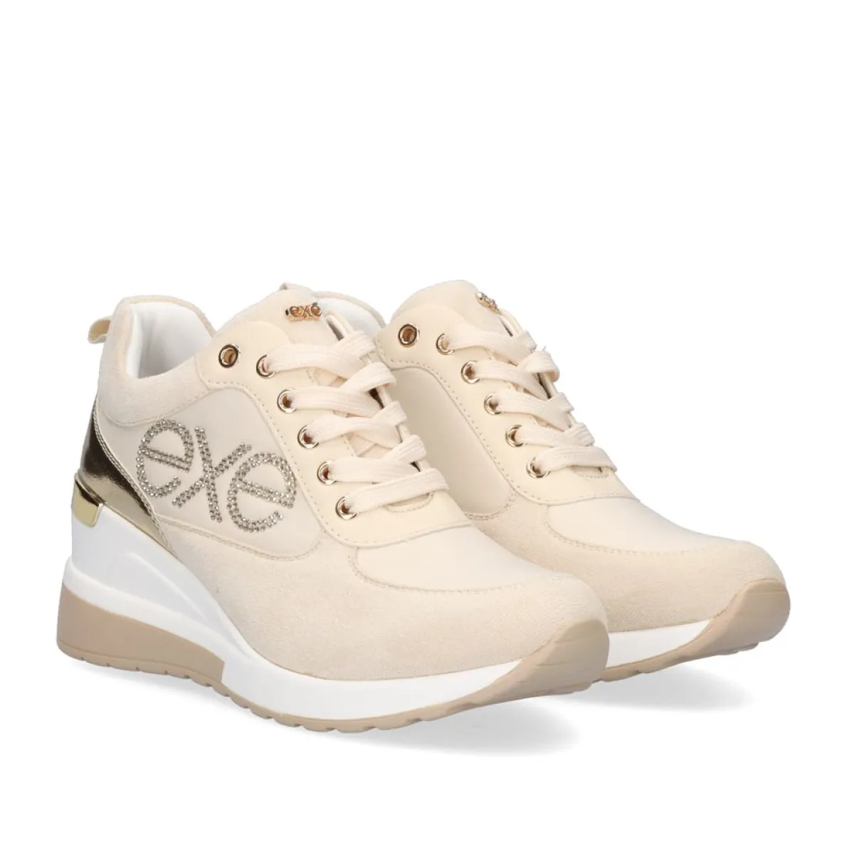 Sneakers Mujer>Exe Shoes Tenis Plataforma Dourado 34-21Ex06