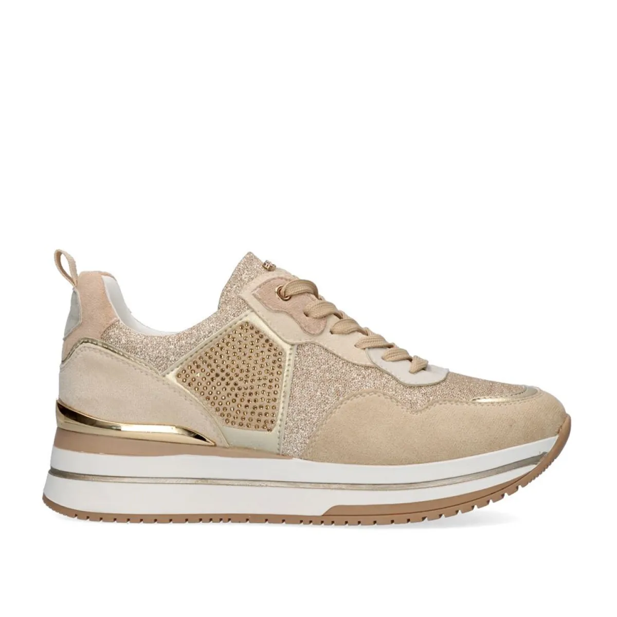 Sneakers Mujer>Exe Shoes Tenis Plataforma 385-31Ex37 Bege