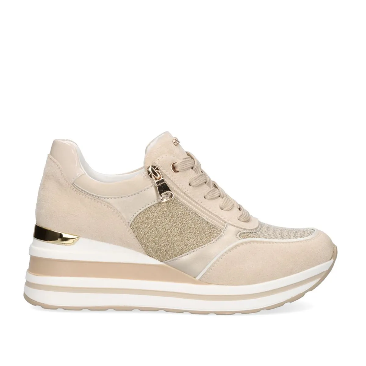 Sneakers Mujer>Exe Shoes Tenis Plataforma 392-31Ex40 Bege