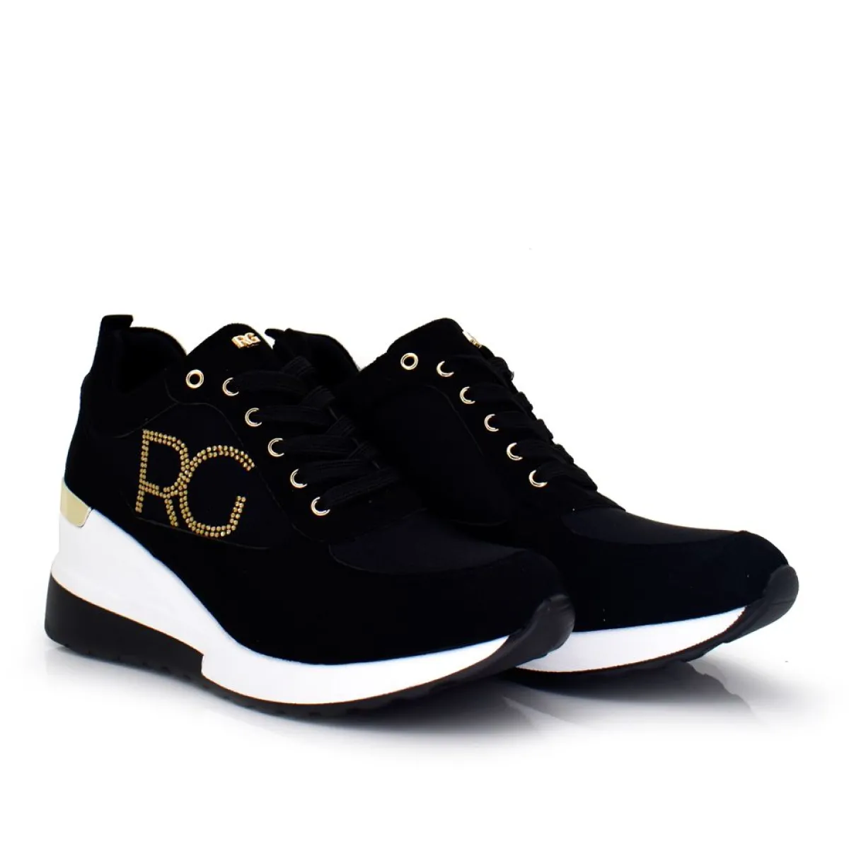 Sapatilhas E Tenis>Exe Shoes Tenis Wedge Rg Ex06 Black-Gold